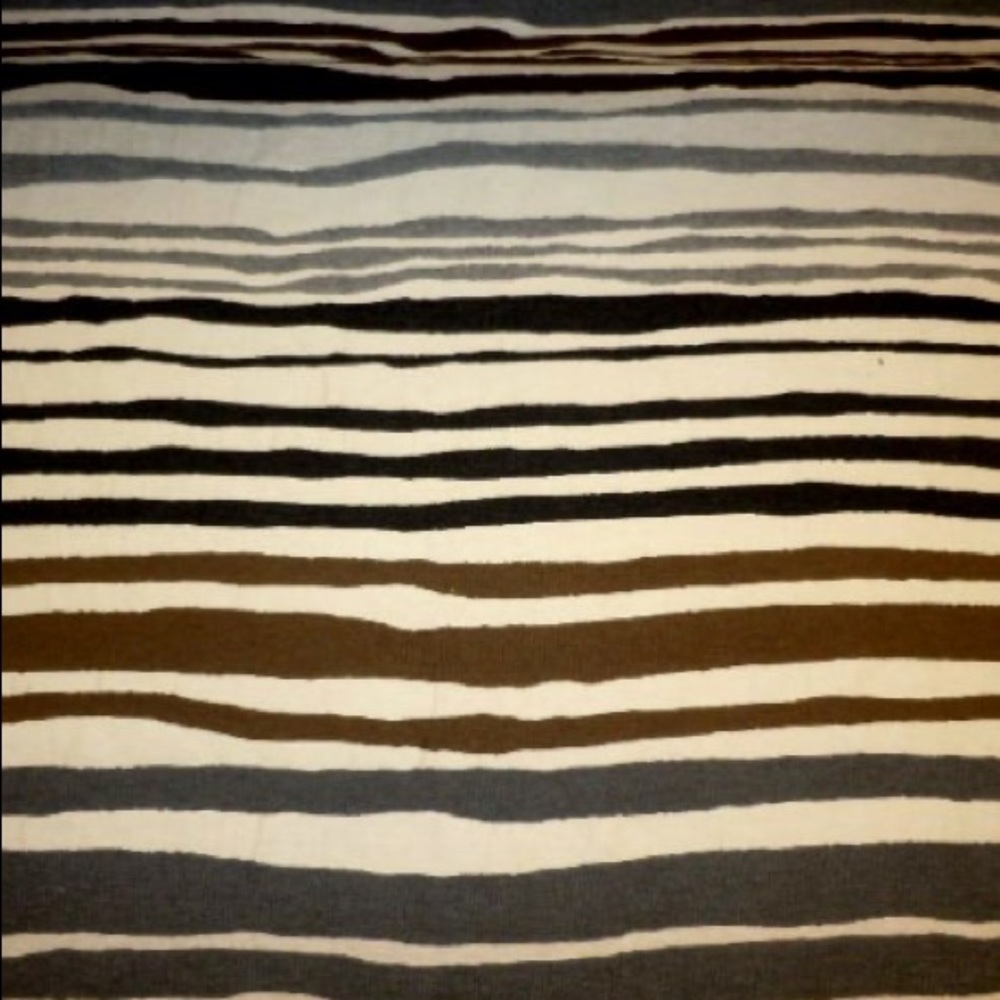 Urban Stripes Upholstery Fabric in Brown, Black & Gray